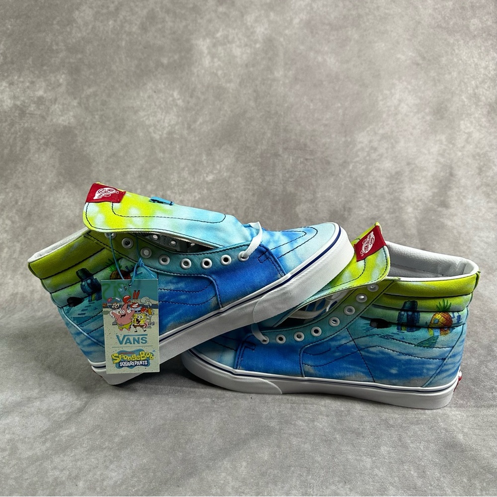 Vans Sk8-Hi SpongeBob SquarePants Imaginaaation Sneakers Size Men 10.5 Women 12